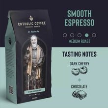Load image into Gallery viewer, Catholic Coffee ☕️ Padre Pio Espresso Ground Roast
