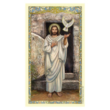 Load image into Gallery viewer, Christ With Dove Laminated Holy Card
