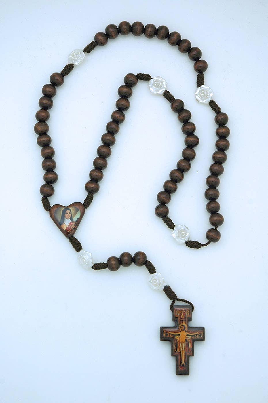 St Theresa Wood Rosary