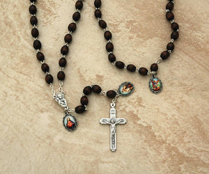 Italian Inspired Wood Rosary