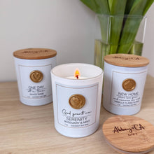 Load image into Gallery viewer, Scentspirations Candles: With God - Frankincense &amp; Vanilla Monk Fruit
