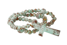 Load image into Gallery viewer, Hope Clay Rosary-Beads-Gorgeous-6 Sizes-Handmade-Turquoise: #2-21 inches Long
