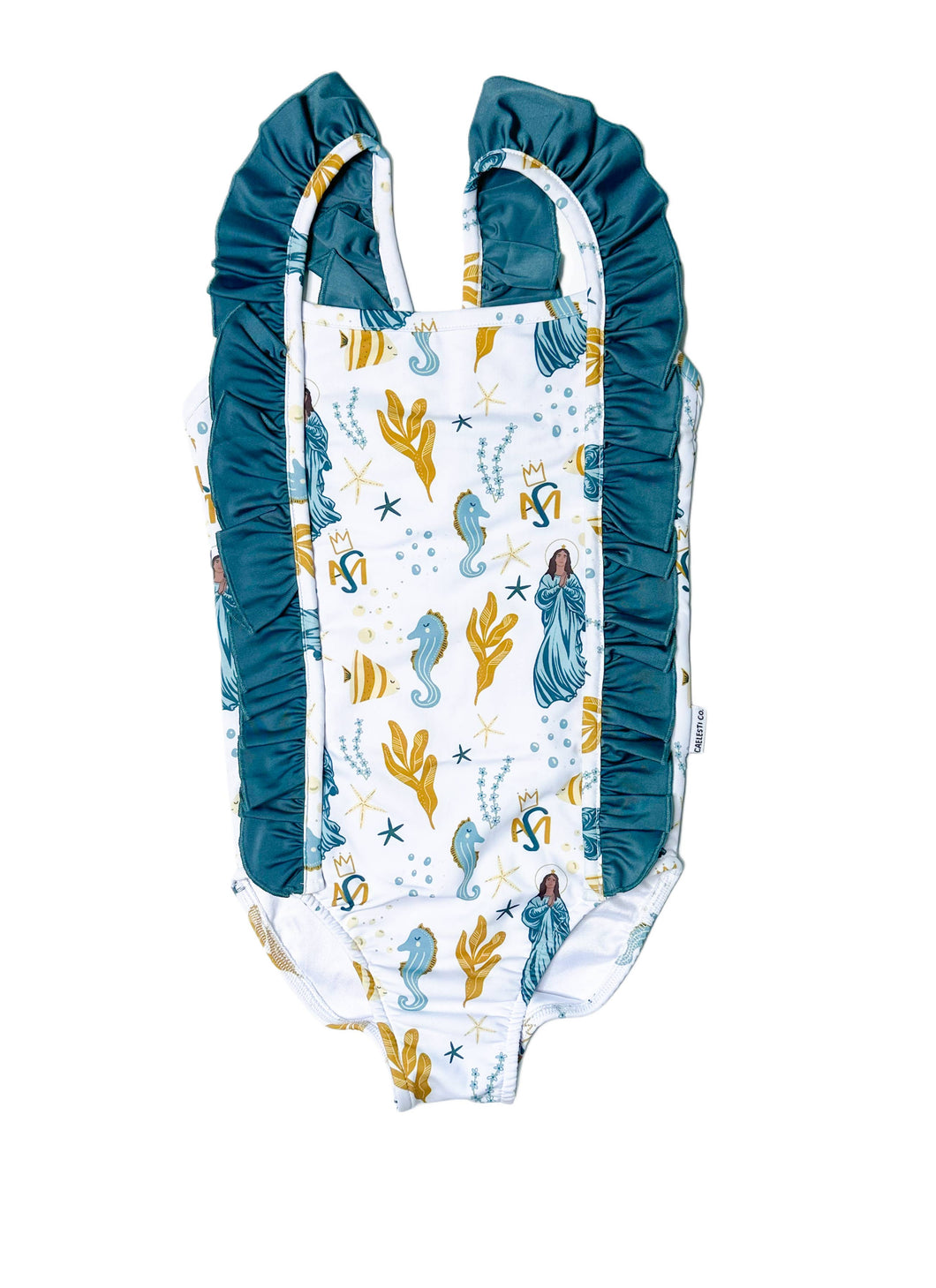 🌟 New for Spring 🌟 Ave Maris Stella Ruffle Swimsuit : 6-12M