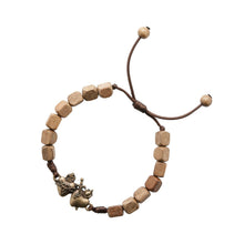 Load image into Gallery viewer, Sacred Hearts Bracelet 6/8mm WD Beads Antq. Gold Metal Color
