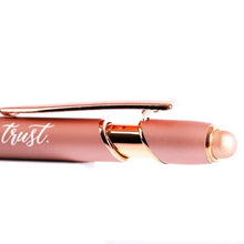 Load image into Gallery viewer, Gift Pen - Pray Wait Trust - Rose Gold - Stylus Tip
