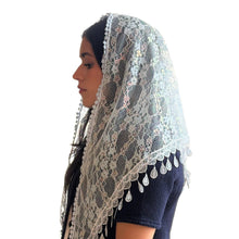 Load image into Gallery viewer, Veil ~ St. Kateri  - WHITE IRIDESCENCE

