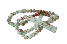 Load image into Gallery viewer, Hope Clay Rosary-Beads-Gorgeous-6 Sizes-Handmade-Turquoise: #2-21 inches Long
