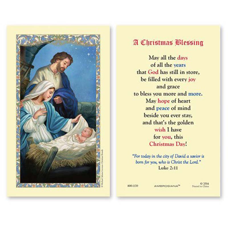 Nativity Laminated Holy Card