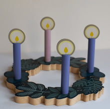 Load image into Gallery viewer, Shining Light Christmas Advent Wreath Set
