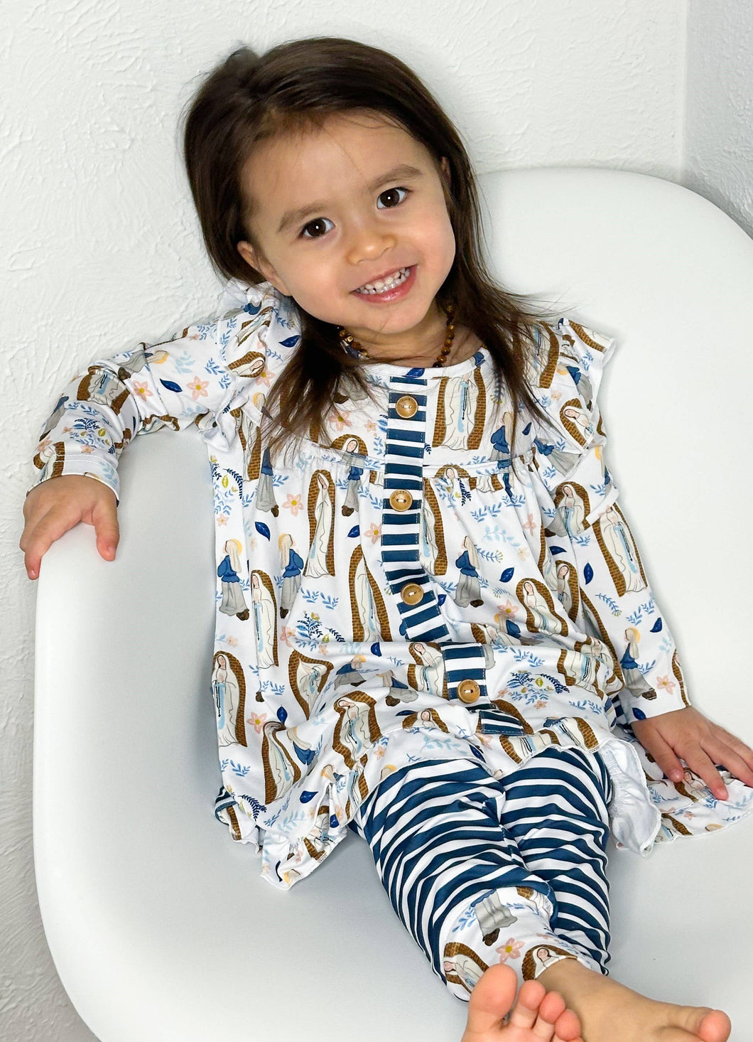 Our Lady Of Lourdes Peplum set: 6M