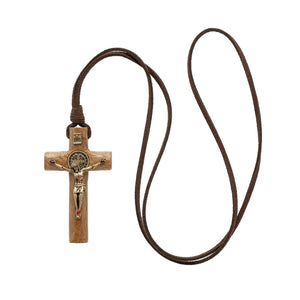 Cylindrical Crucifix Necklace