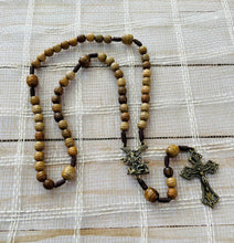 Load image into Gallery viewer, St Michael Wooden Rosary
