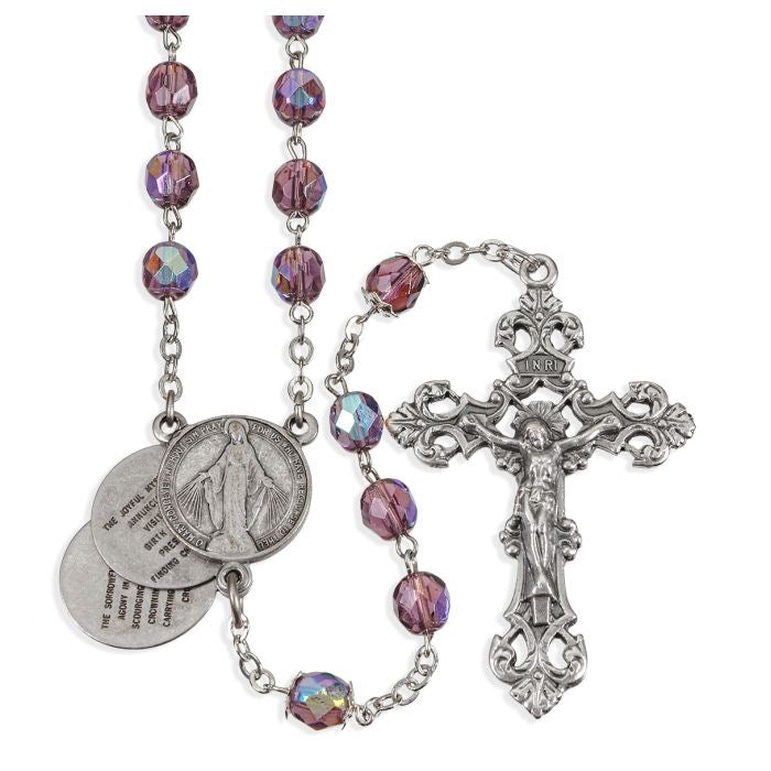Amethyst Mystery Center Rosary