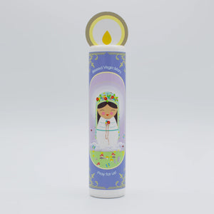 Shining Light - Blessed Virgin Mary (The Memorare) Wooden Prayer Candle