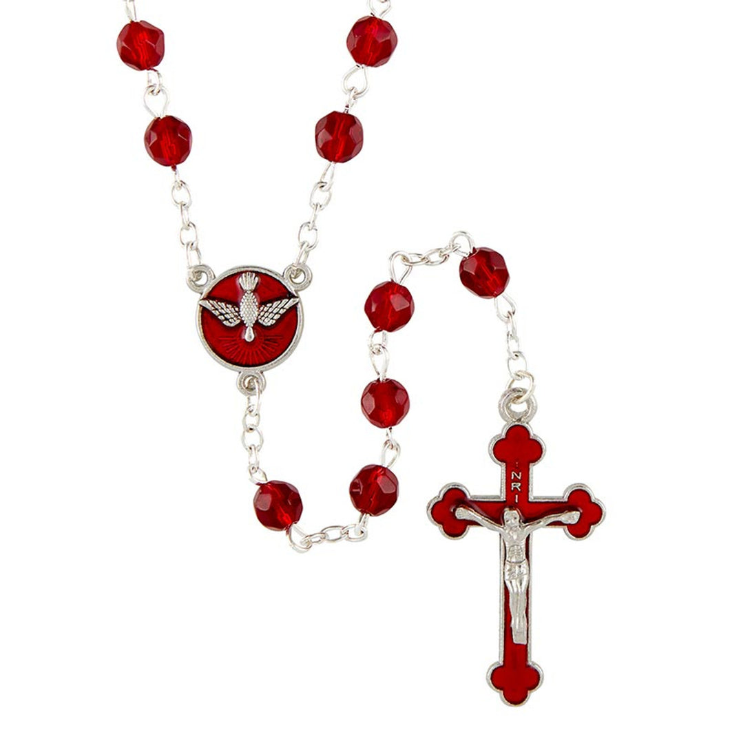 Confirmation Rosary - Red