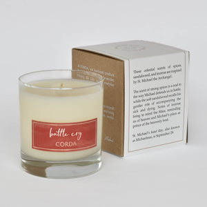 Corda Candle * BATTLE CRY St. Michael the Archangel | Spices + Sandalwood + Incens