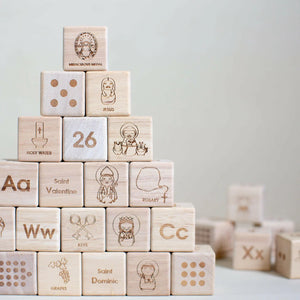 Catholic ABC Alphabet Blocks by Shining Light Dolls