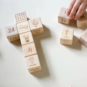 Catholic ABC Alphabet Blocks by Shining Light Dolls
