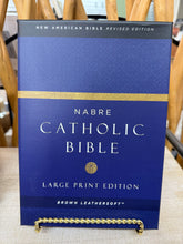 Load image into Gallery viewer, Bible ⛪️ NABRE Catholic Bible ✨Brown Leathersoft

