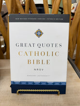 Load image into Gallery viewer, Bible ⛪️ NRSV Great Quotes Catholic Bible ✨Burgundy Leathersoft
