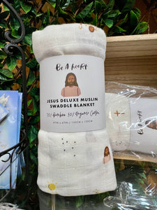 Jesus - Catholic Muslin Swaddle Baby Blanket