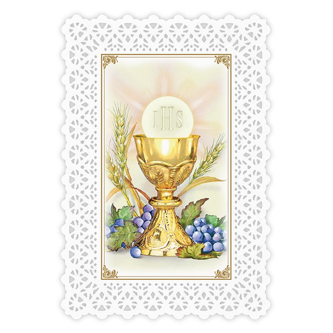 Lace Holy Card - My First Holy Communion