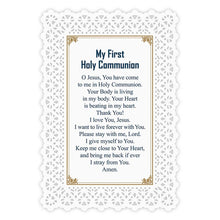 Load image into Gallery viewer, Lace Holy Card - My First Holy Communion
