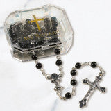 First Communion - Black Sacramental Rosary