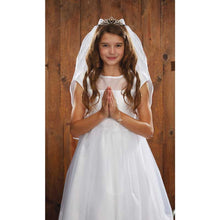 Load image into Gallery viewer, Crystal Tiara First Communion Veil
