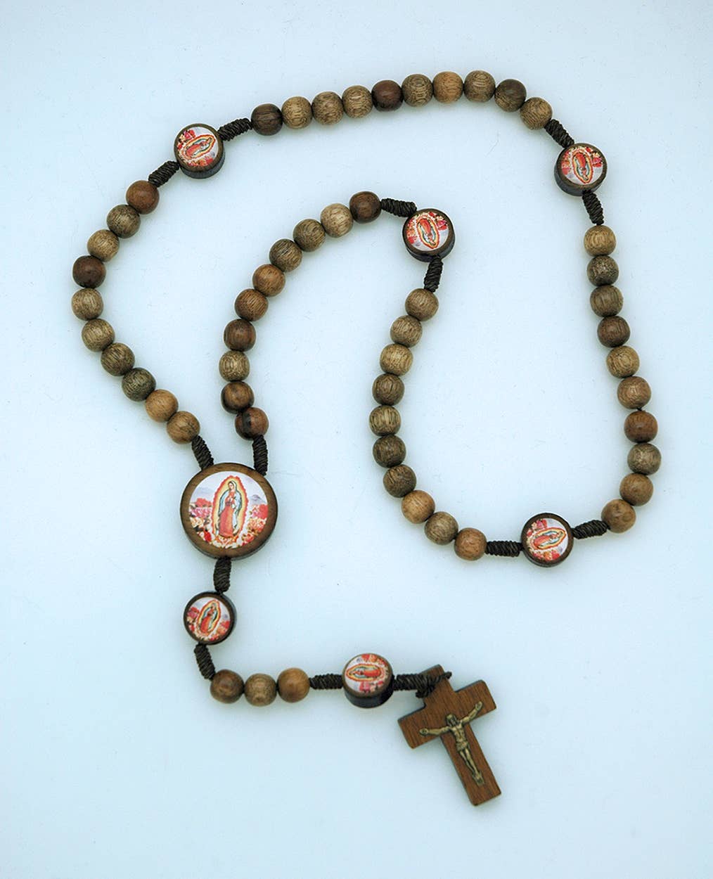 Brazilian Wood Rosary- Our Lady of Guadalupe