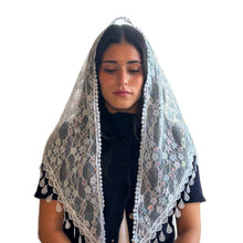 Load image into Gallery viewer, Veil ~ St. Kateri  - WHITE IRIDESCENCE
