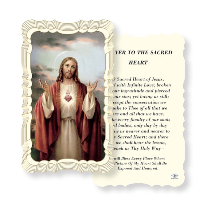 Sacred Heart Of Jesus Holy Card