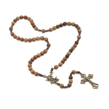 Load image into Gallery viewer, St Michael Wooden Rosary
