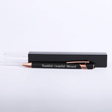 Load image into Gallery viewer, Gift Pen - Engraved Thankful - Black - Stylus Tip

