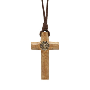 Cylindrical Crucifix Necklace