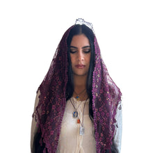 Load image into Gallery viewer, Veil ~ St. Kateri  - PURPLE IRIDESCENCE
