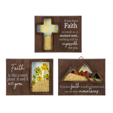 Load image into Gallery viewer, Seeds of Faith Box Plaque - Flowers
