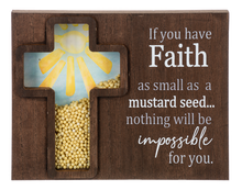Load image into Gallery viewer, Seeds of Faith Box Plaque - Cross
