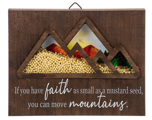 Seeds of Faith Box Plaque - Flowers