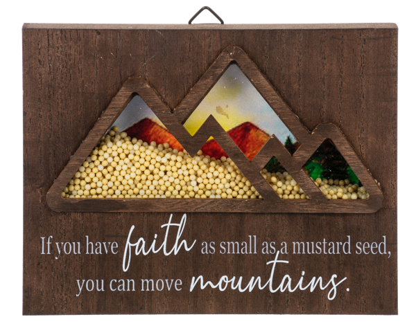 Seeds of Faith Box Plaque - Flowers