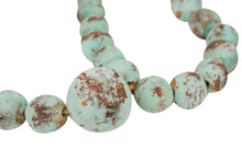 Load image into Gallery viewer, Hope Clay Rosary-Beads-Gorgeous-6 Sizes-Handmade-Turquoise: #2-21 inches Long
