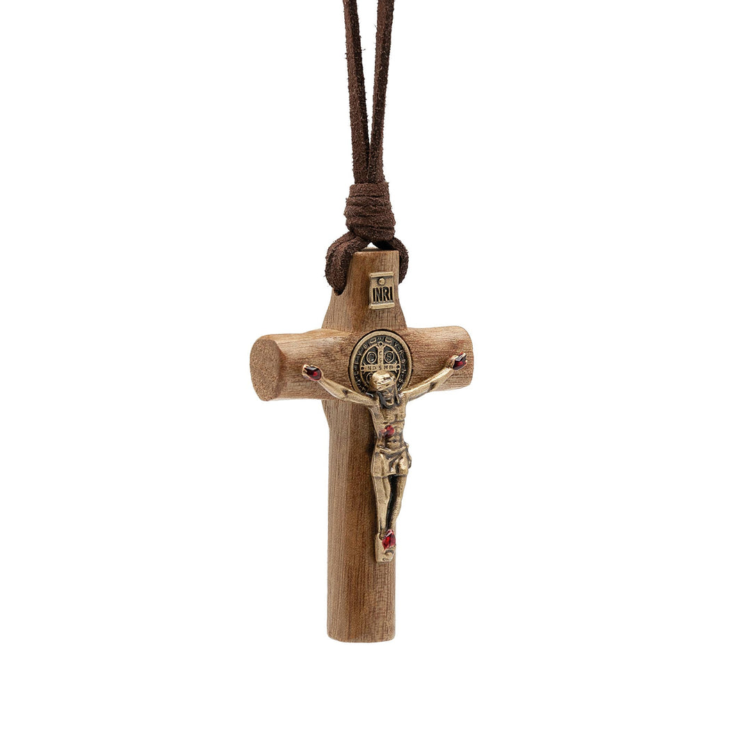 Cylindrical Crucifix Necklace