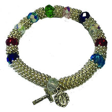 Load image into Gallery viewer, Bracelet - Silver Tone / Color Crystals
