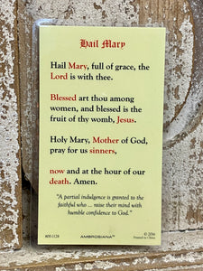 Prayer Card * Hail Mary