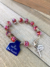 Load image into Gallery viewer, Rosary Bracelet - Red Crystal
