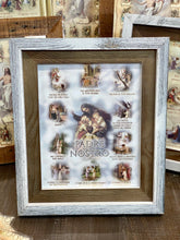 Load image into Gallery viewer, Our Father ( Padre Nostro) Italian Print in Two Tone Frame
