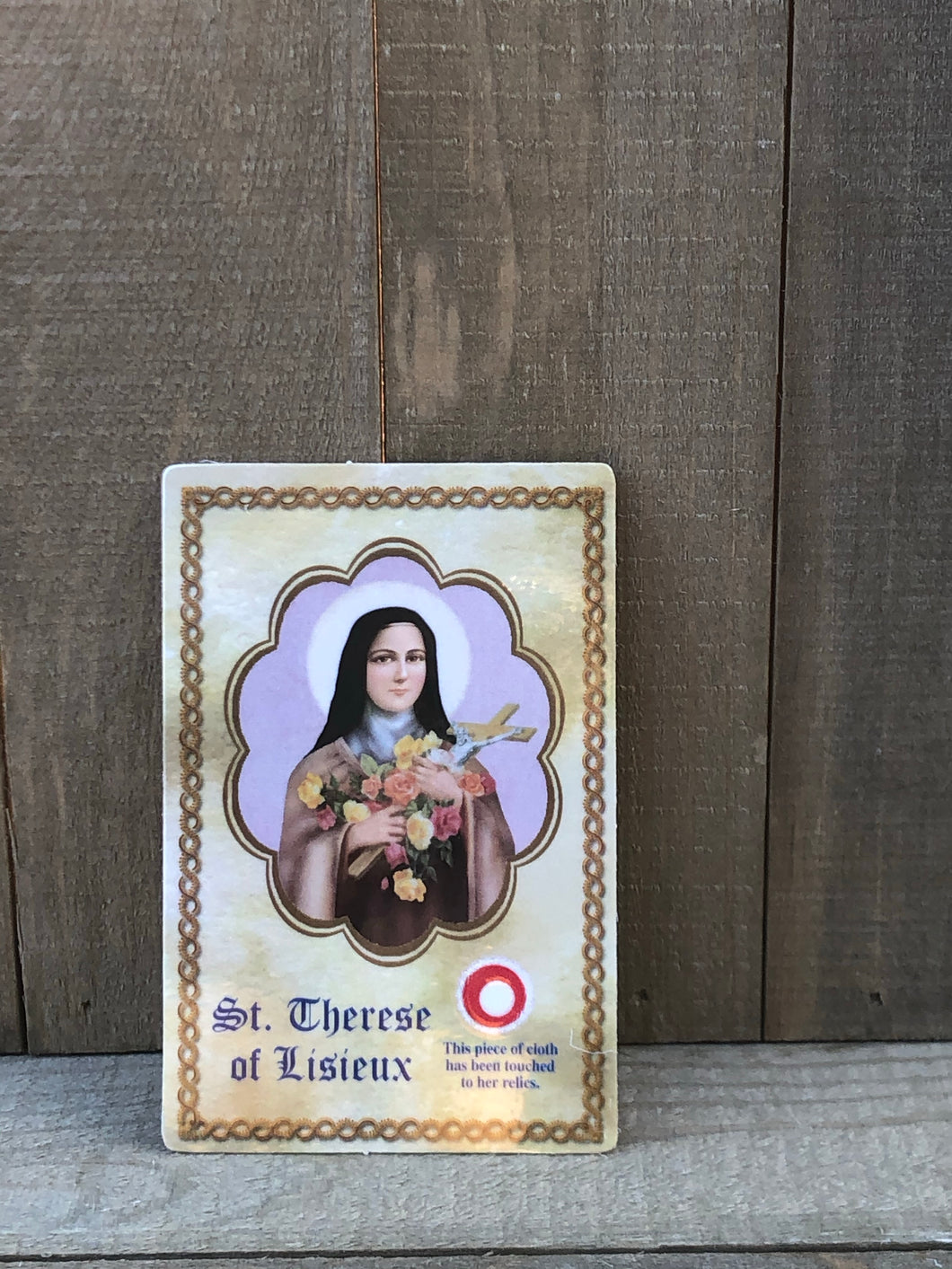 Relic Prayer Card - St Theresa