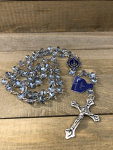 Load image into Gallery viewer, Rosary * Smoke Crystal with Fatima Centerpiece
