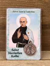 Load image into Gallery viewer, Healing Saint Prayer Card - Saint Maximilian Kolbe
