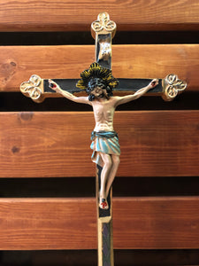 Crucifix - Val Gardena 13" Halo Christ